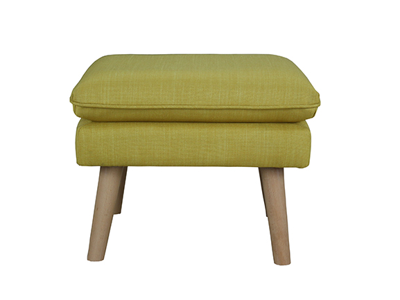 V-156RETRO OTTOMAN-MUSTARD